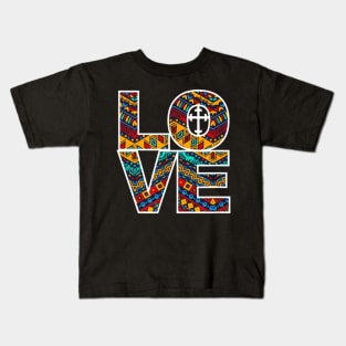 Love Colorful Christian Kids T-Shirt